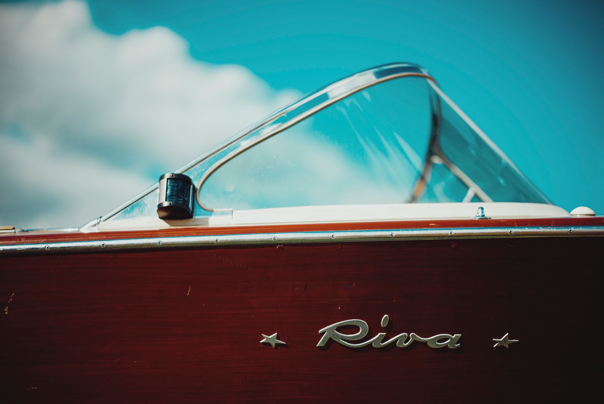 Riva Powerboat close up shot to represent exclusive
